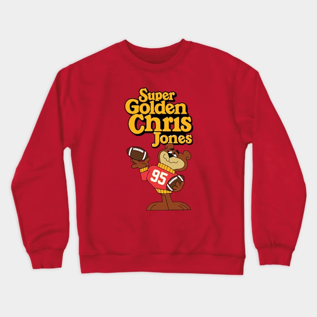 Chiefs Chris Jones Cereal Shirt Crewneck Sweatshirt by Super Secret Villain